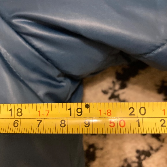 Women's Kenneth Cole Quilted Winter Jacket Faux Shearling Lined Blue Size M Snow - Picture 13 of 17